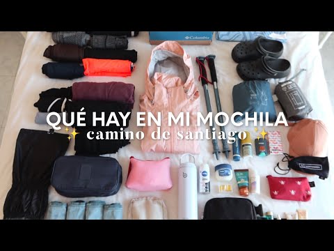 QUÉ HAY EN MI MOCHILA para CAMINO DE SANTIAGO 🌷🤎