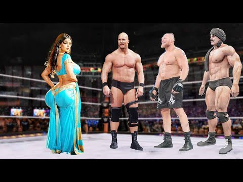 Rosey vs Brock Lesnar Dara Singh Stone Cold Match