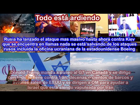 Trump se dirige a OM con todo su poder militar, Por su parte Rusia sigue devastando Kiev y a la OTAN