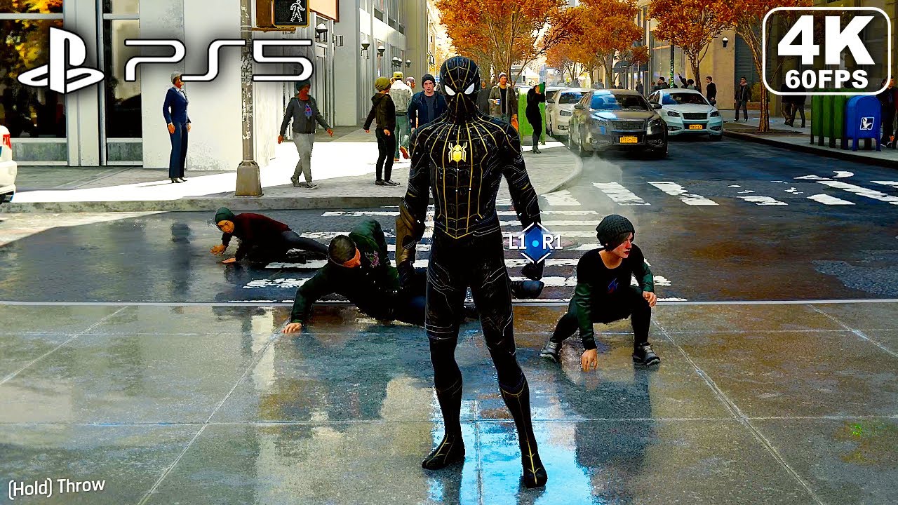 Spider-Man PS5 No Way Home Suit PS5 Gameplay 4K 60FPS