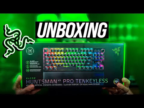 Esse é o TECLADO APELÃO da Razer - Razer Huntsman V3 PRO TKL - Unboxing