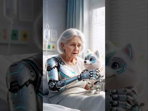 The poor Robot Samoyed dog saves his grandpa owner #funnydogs #cutedog