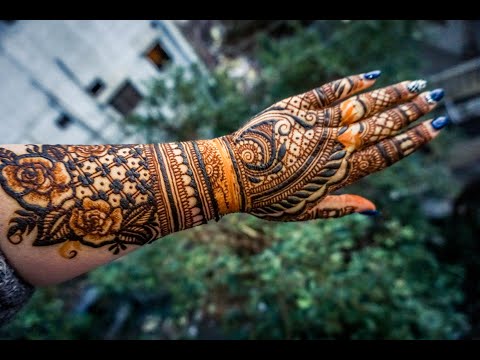 Full Arm Bridal Henna design | Step-by-Step Tutorial