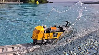Lego train goes to ATLANTIS #lego #train #atlantis