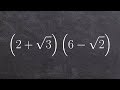 Multiplying Binomials and Radicals
