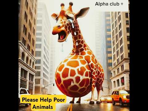 OMG😱 please someone help This poor pragnent Giraffe #animals #animalrescue #giraffe #help #shorts