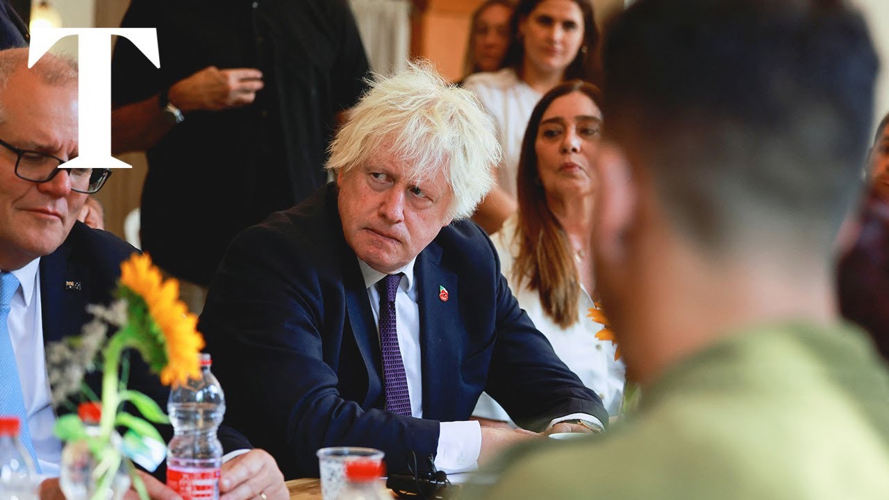 Boris Johnson meets with British-Israeli troops during Israel visit as Gaza airstrikes continue