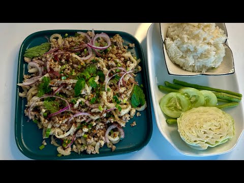 how to make Larb muu | recipe for Larb muu , Thai Food