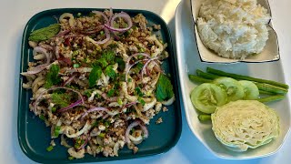 how to make Larb muu | recipe for Larb muu , Thai Food