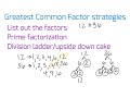 Exploring Greatest Common Factor and Least Common Multiple