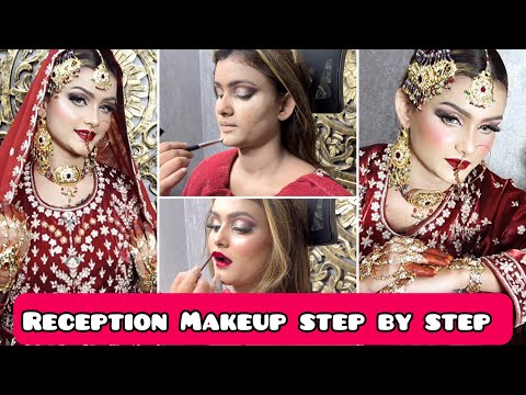 Nawabi Reception Bridal Makeup || Long Lasting Bridal Makeup | Step By Step Tutorial | Makeup Class