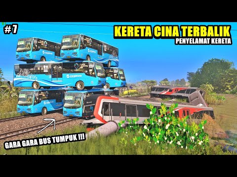 KERETA CINA TERBALIK AKIBAT BUS - PENYELAMAT KERETA PART 7