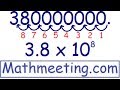 Converting Between Scientific Notation and Standard Form