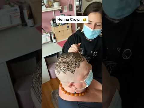 Henna Crown 👑 #henna #hennacrown #mehndi