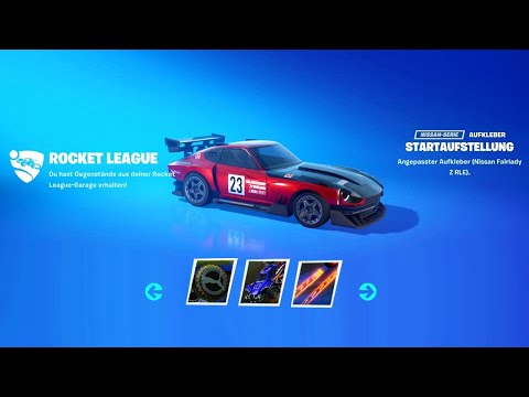 GRATIS Items nur noch HEUTE freispielen für Fortnite in Rocket League