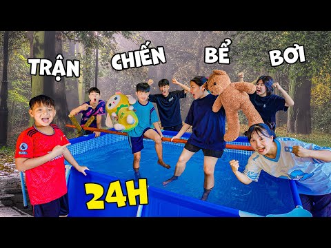 Thử Thách 24H Chơi Game Trong Bể Bơi - Vua Trò Chơi Bể Bơi