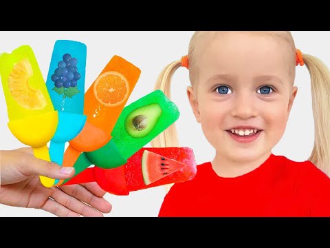 Fruit Ice Cream Song + More Nursery Rhymes & Kids Songs by Katya and Dima