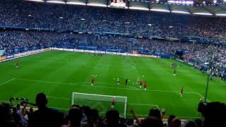 HSV - Holstein Kiel / 2. LIGA ... aufwärmen + Mein Hamburg lieb ich sehr