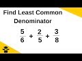 Understanding Lowest Common Denominator