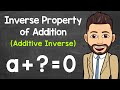 Additive Inverses and Inverse Property