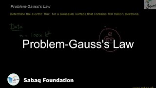 Problem-Gauss's Law