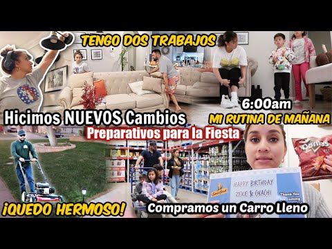 CAMBIOS a NUESTRA SALA🏠Se EMOCIONÓ DEL RESULTADO! 🤗MIS IDEAS PARA LA FIESTA🎉 NOS FUIMOS d COMPRAS 🛒