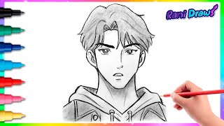 Cómo dibujar a JINU de Kpop Demon Hunters | Dibujos fáciles