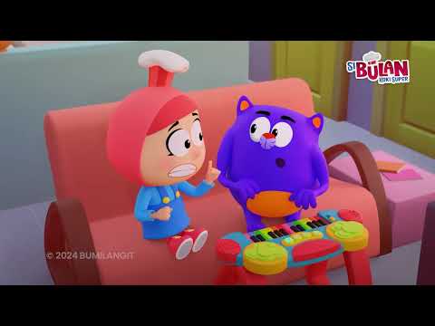 LARI ADA MONSTER!! | SI BULAN KOKI SUPER | ANIMASI ANAK | KARTUN LUCU | DOA ANAK