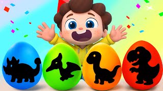 🔴LIVE | Dino Surprise Eggs 🦖| T-Rex Roar! | Dinosaur Song | Nursery Rhymes & Kids Songs | BabyBus