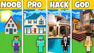 Minecraft Battle: NOOB vs PRO vs HACKER vs GOD ITALIAN HOUSE BUILD CHALLENGE in Minecraft