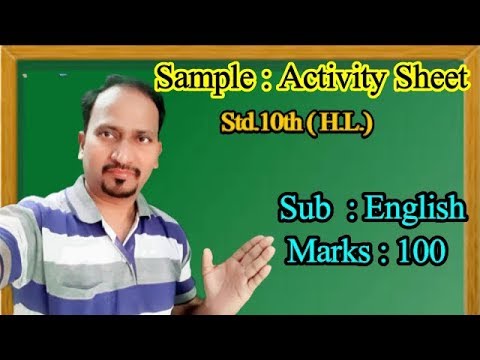 Sample Activity Sheet : Std.10th( H.L.) : Marks 100...