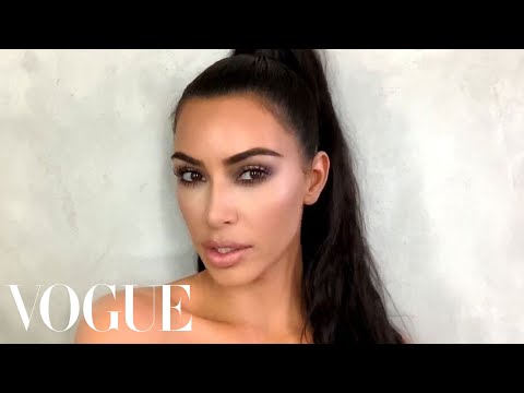 Kim Kardashian Shows Off Her Glam Makeup Skills In New 'Vogue' Video!