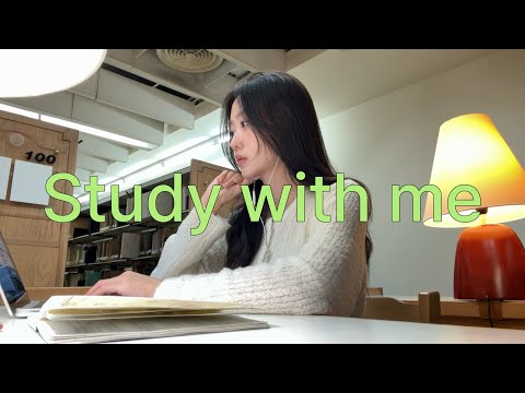 마지막 한시간 집중하자! ☃️ 대만 도서관에서 같이 공부해요 STUDY WITH ME in Taipei 🤎 (real time, real sound)