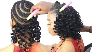 Wow 😳 She is so Obsessed with curly Crochet hairstyle/ Easy steps for Beginners.