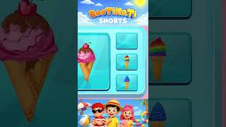 Ice Cream Song | Song For Kids With Bootikati Shorts | Nursery Rhymes For Toddlers #kidssongs