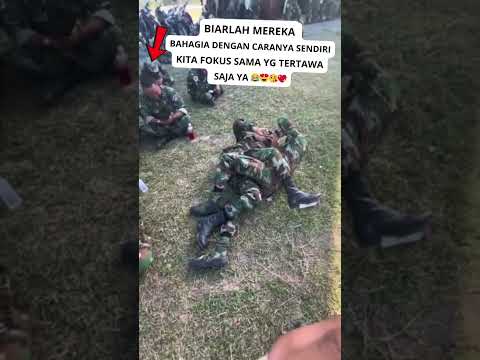 SAAT SANTAI SETELAH LATIHAN #tni #komedi