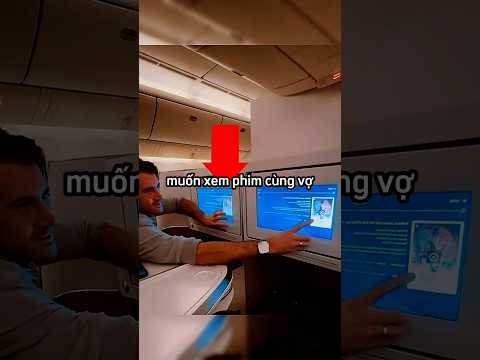 Rạp chiếu phim tự chế trên máy bay dành cho hai 🥰#shortvideo