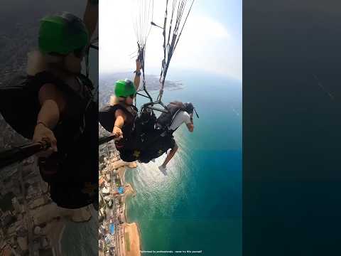 When He Unclipped His Harness and Jumped || Paragliding Shock Moment! 🪂 (🎥_@Mikelkhalil) #shorts
