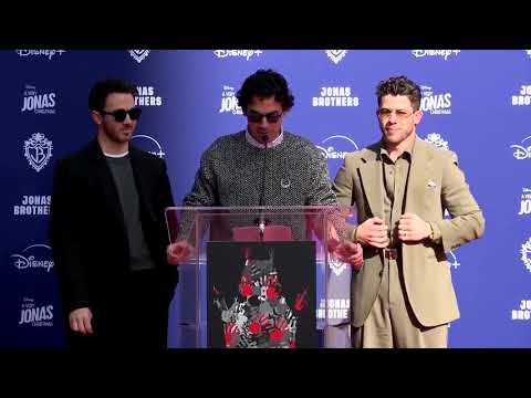 YouTube video thumbnail: The Jonas Brothers Are Cemented Into Hollywood History