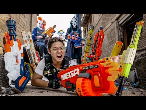 LTT Nerf Mod : Captured And Cornered, S.W.A.T Uses Nerf Guns To Fight A Group of Criminals