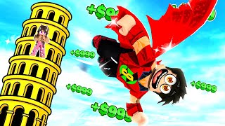 10.000 KM AŞAĞI UÇTUM! - Roblox Climb and Jump Tower