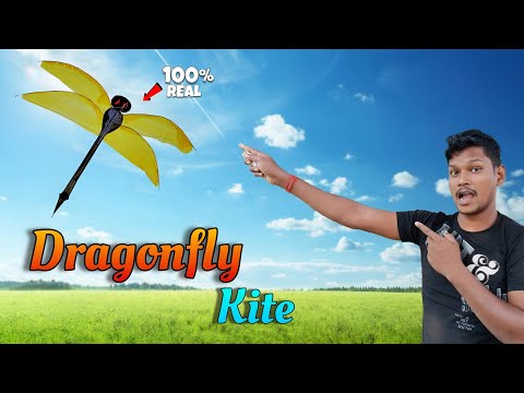 How to make Dragonfly kite | how to make paper kite | how to make Dragon kite with paper