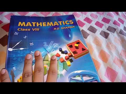 Book review Mathematics Class 8 by RD SHARMA # R D...