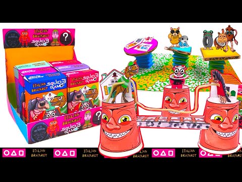 PAPER DIY🚨UNBOXING ITALIAN BRAINROT SQUID GAME3 PLAY MYSTERY BOX- ITALIAN BRAINROT JUMP ROPE PLAY