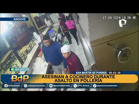 Asesinan a cocinero de una pollería durante asalto en SMP (1/2)