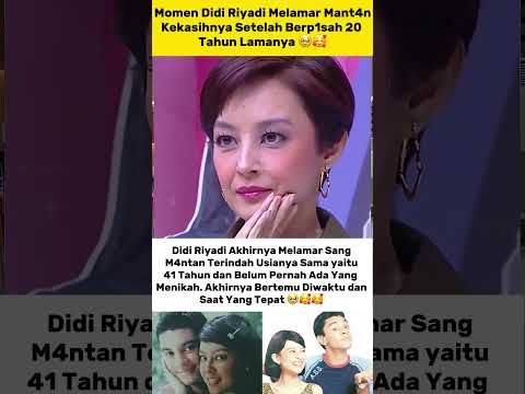 Viral! Detik-detik Didi Riyadi Melamar Mantan Kekasihnya Setelah Putvs 20 Tahun Yang Lalu โผ๏ธ๐ฑ#viral