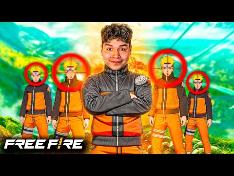 CAZANDO A TODOS LOS NARUTOS DE CLASIFICATORIA en FREE FIRE !!