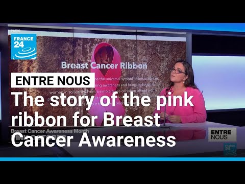 YouTube video thumbnail: The Story of the Pink Ribbon for Breast Cancer Awareness Month