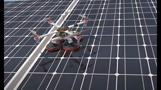 Drohnen zur Reinigung von Photovoltaik