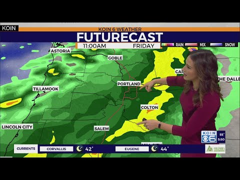 Soggy weather returns briefly on Friday in Portland